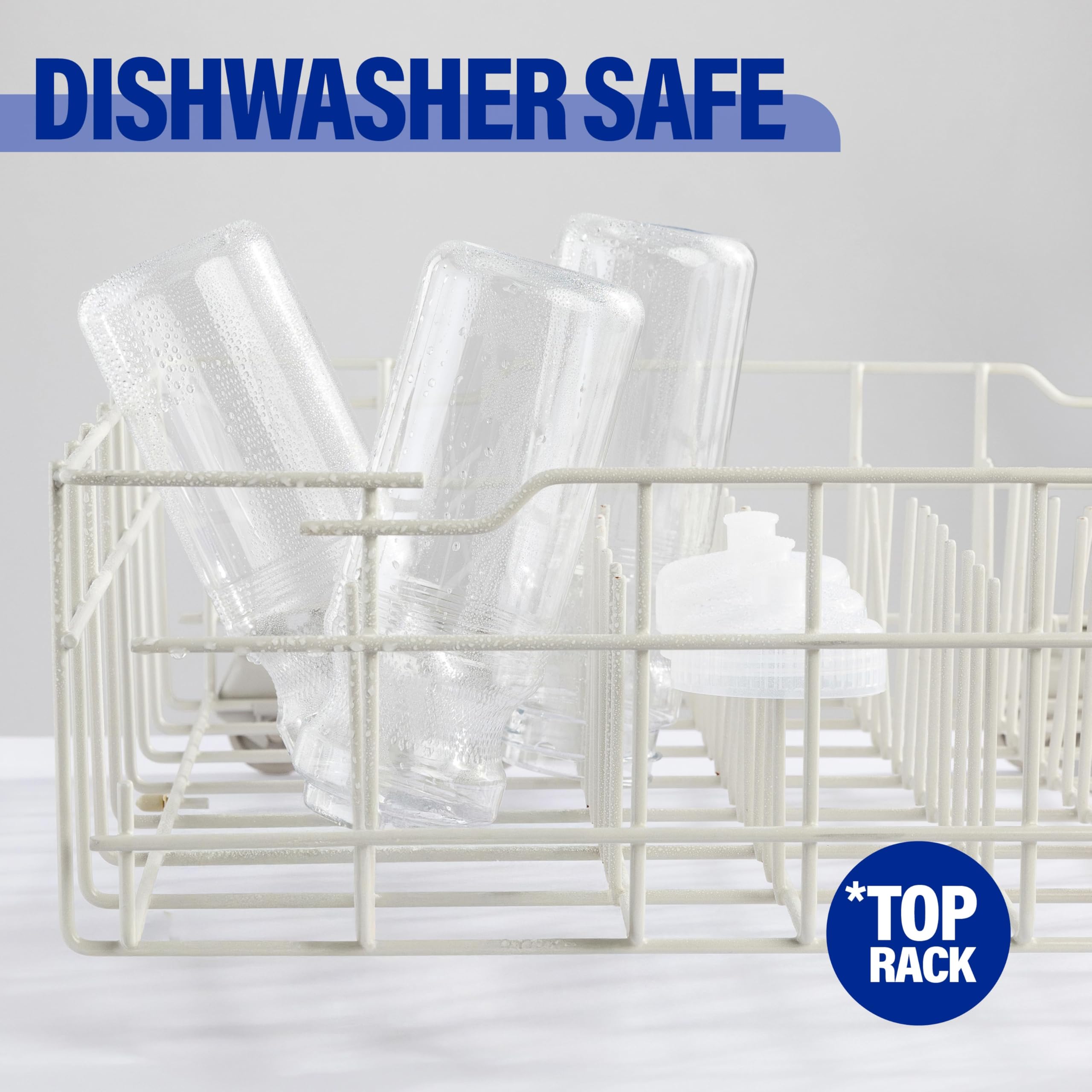 ZETY Clear Bulk Water Bottles – 100 Pack, 24oz Reusable BPA-Free