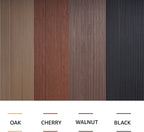 Natural oak acoustic wall panel, 94.49 x 12 inch slat wood, ZETY