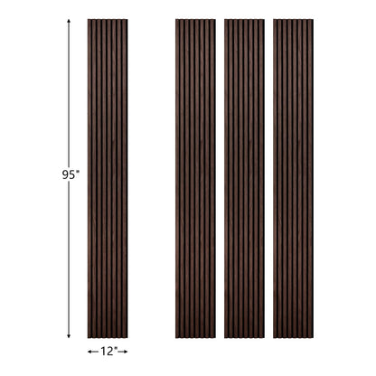 Wood Acoustic Wall Panels - 94.49” x 12 - 8 Pack