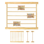 ZETY wooden playpen activity expansion set with rolling cylinder toy panel