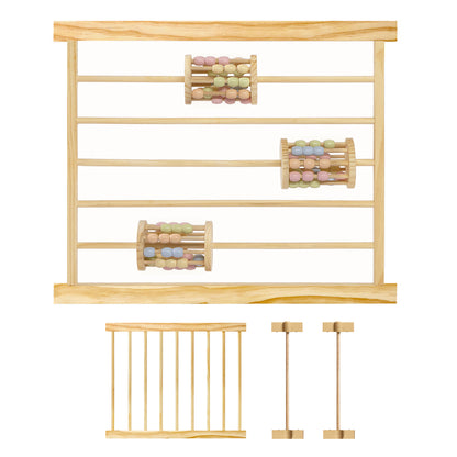 Playpen Activity Panel Add-On Set – Rolling Bead Toy + Standard Panel (2-Pack)