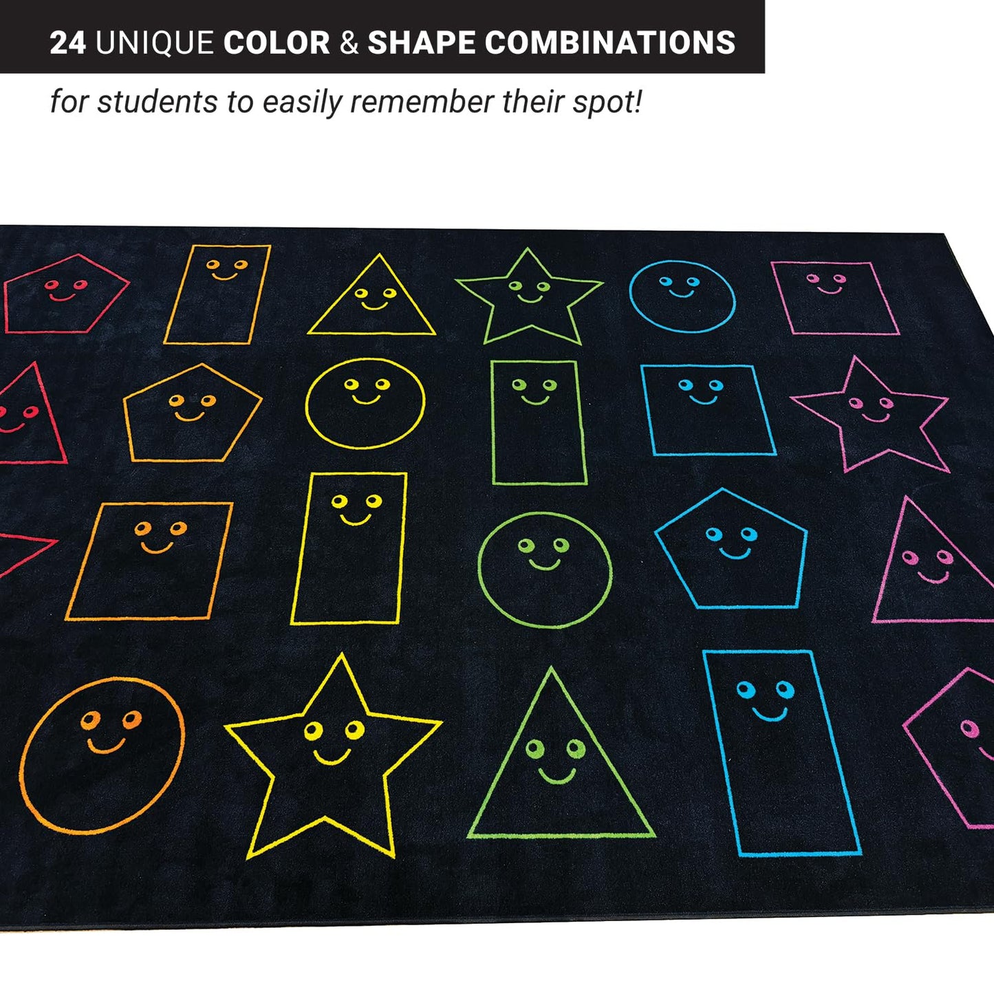 ZETY Nylon School Style Classroom Rugs - 7.6" x12"