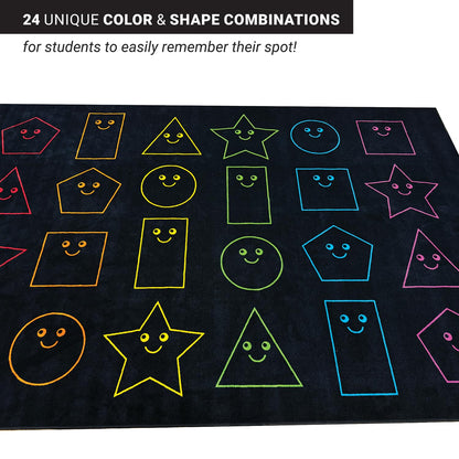 ZETY Nylon School Style Classroom Rugs - 7.6" x12"