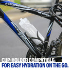 Case of 100 clear 24 oz plastic sports bottles, BPA free, ZETY