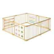Wooden Activity Playpen (Geometry, 8 Panel)