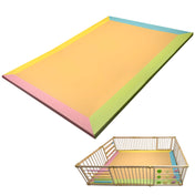 Wooden Activity Playpen with Play Mat (Geometry, 10 Panel)