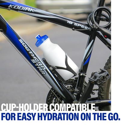 ZETY White Bulk Water Bottles – 100 Pack, 24oz Reusable BPA-Free