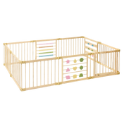 Wooden Activity Playpen (Geometry, 10 Panel)