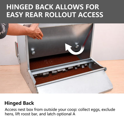 ZETY Nesting Boxes for Chickens - 24"L x 20"H x 19.5"W