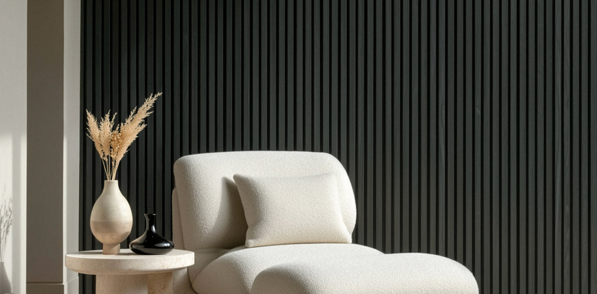 ZETY acoustic slat wall panels — White