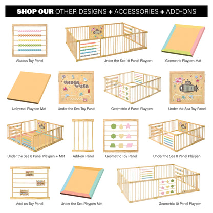 Shop our other ZETY playpen designs, accessories and add-ons