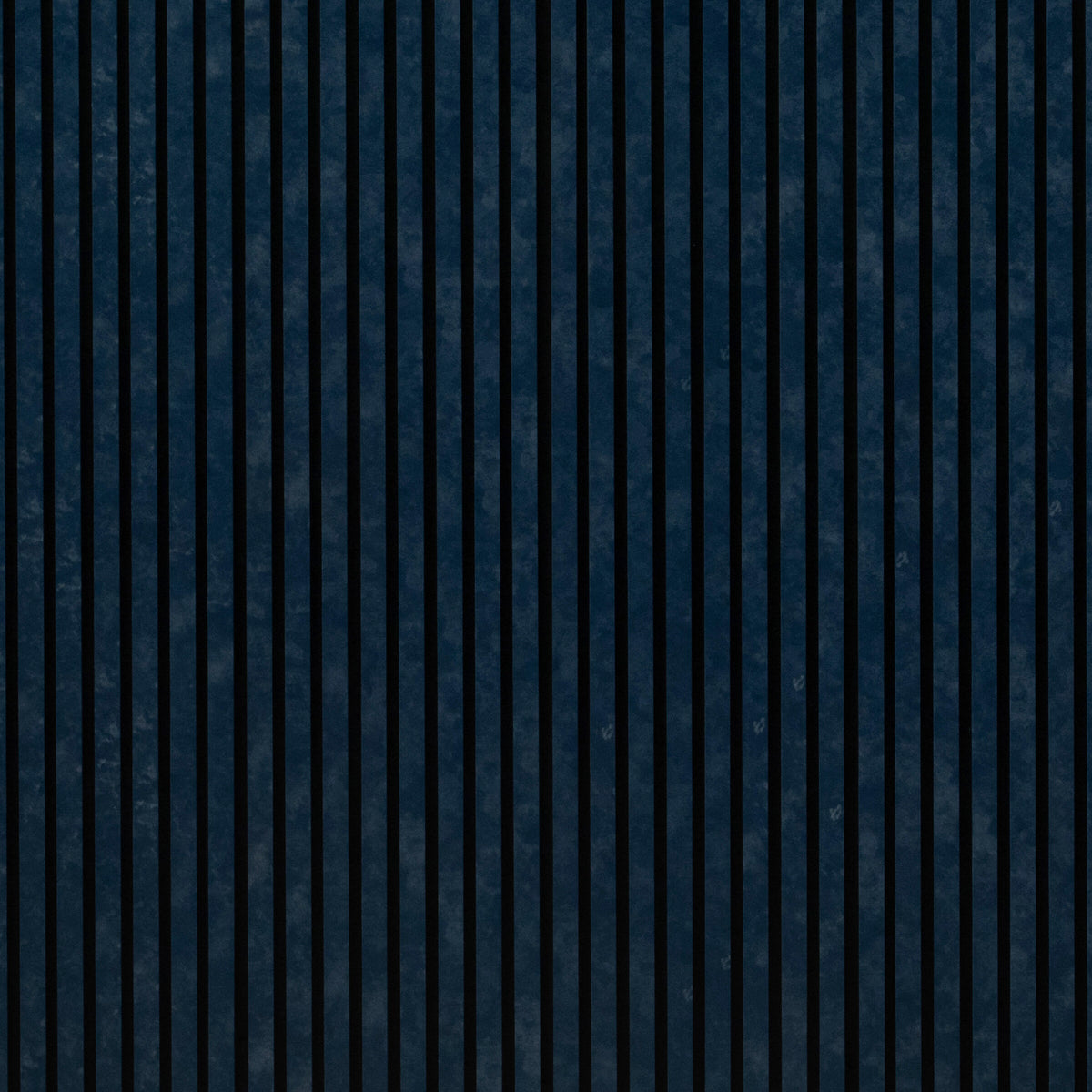 Close-up of the navy blue slat texture on ZETY acoustic wall panels