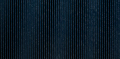 Navy blue slat wall panel detail showing 0.52 inch slat spacing, ZETY