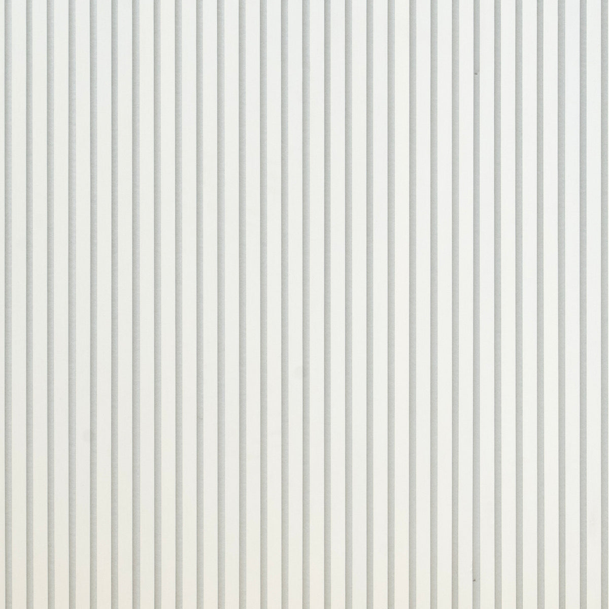 Close-up of the white slat texture on ZETY acoustic wall panels