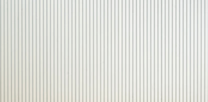 White slat wall panel detail showing 0.52 inch slat spacing, ZETY